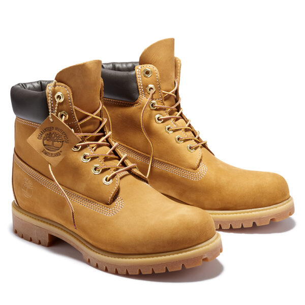 Timberland Ανδρικά Μποτάκια Premium 6inch Waterproof Boot TB110061-713 Wheat Nubuck-YELLOW - Image 3