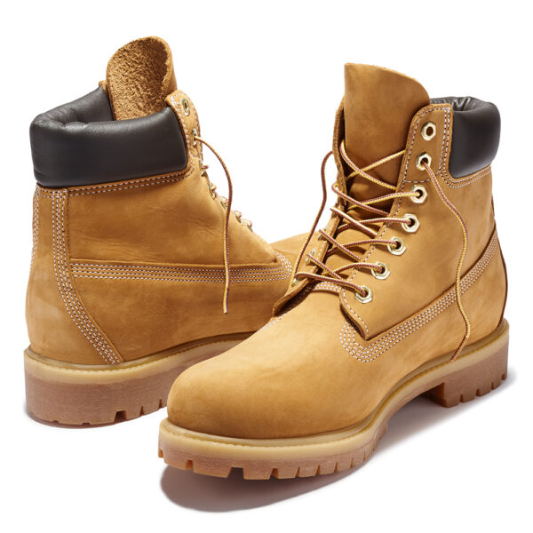 Timberland Ανδρικά Μποτάκια Premium 6inch Waterproof Boot TB110061-713 Wheat Nubuck-YELLOW - Image 4