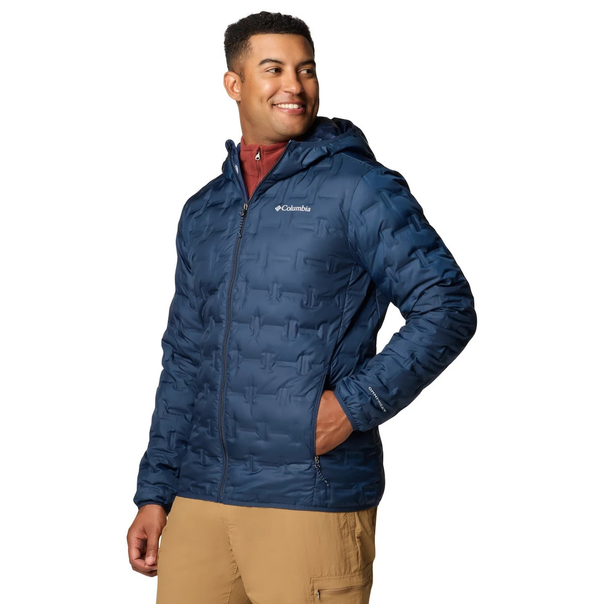 Columbia Ανδρικό Μπουφάν Delta Ridge™ II Down Hooded Jacket 2086222-464 WX6610-464 Μπλε - Image 2