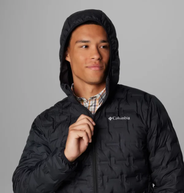 Columbia Ανδρικό Μπουφάν Delta Ridge II Down Hooded Jacket 2086222-010 WX6610-010 Black - Image 3