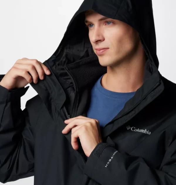 Columbia Ανδρικό Μπουφάν Hikebound™ II Waterproof Hooded 3-In-1 2096914-010 WX4714-010 Black - Image 5