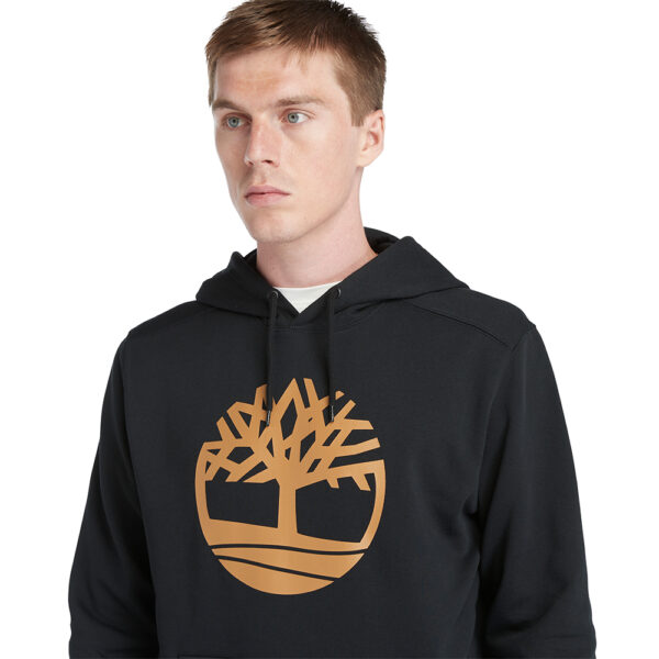 Timberland Ανδρικό Φούτερ Με Κουκούλα Core Tree Logo Pull Over Hoodie Regular TB0A2BJH-P56 Black/Wheat Boot - Image 2