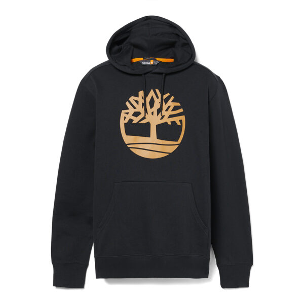 Timberland Ανδρικό Φούτερ Με Κουκούλα Core Tree Logo Pull Over Hoodie Regular TB0A2BJH-P56 Black/Wheat Boot - Image 5