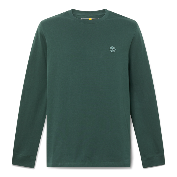 Timberland Ανδρική Μακρυμάνικη Μπλούζα LS Dunstan River Jersey Crew Tee Slim TB0A2BQ3-317 Green Gables - Image 5