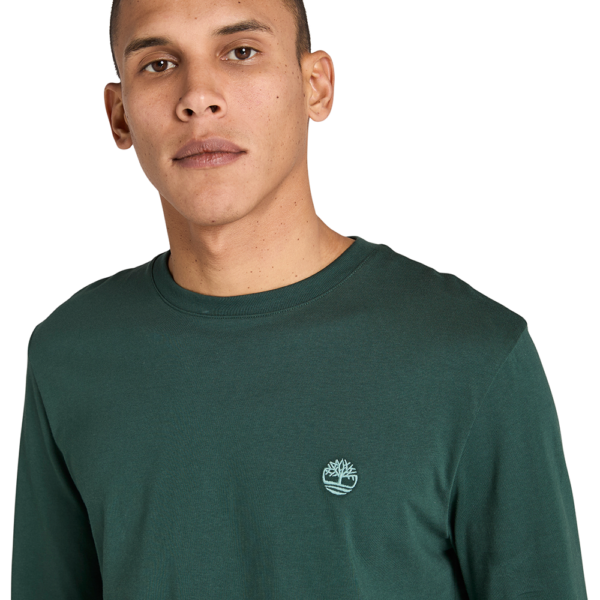 Timberland Ανδρική Μακρυμάνικη Μπλούζα LS Dunstan River Jersey Crew Tee Slim TB0A2BQ3-317 Green Gables - Image 2