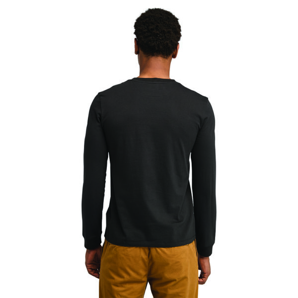Timberland Ανδρική Μακρυμάνικη Μπλούζα LS Dunstan River Jersey Crew Tee Slim TB0A2BQ3-X65 Black/Pavement - Image 3