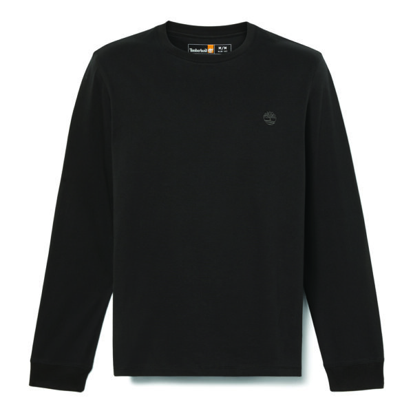 Timberland Ανδρική Μακρυμάνικη Μπλούζα LS Dunstan River Jersey Crew Tee Slim TB0A2BQ3-X65 Black/Pavement - Image 4