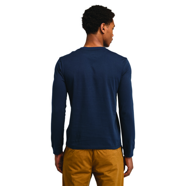 Timberland Ανδρική Μακρυμάνικη Μπλούζα LS Dunstan River Jersey Crew Tee Slim TB0A2BQ3-Z02 Dark Sapphire/Dark Denim - Image 4