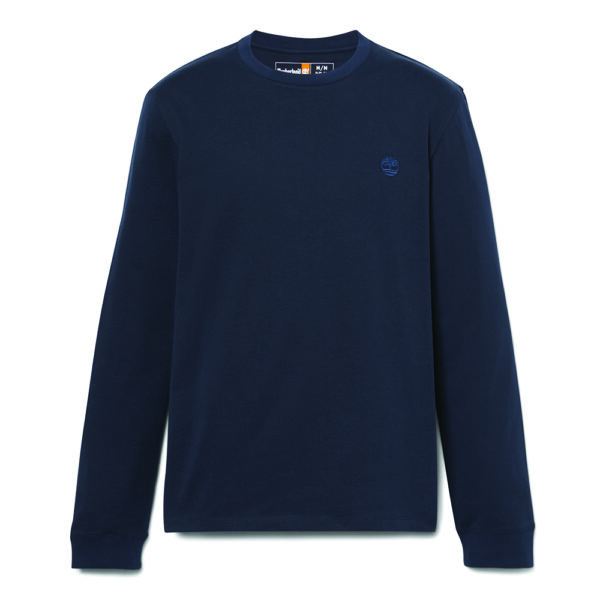 Timberland Ανδρική Μακρυμάνικη Μπλούζα LS Dunstan River Jersey Crew Tee Slim TB0A2BQ3-Z02 Dark Sapphire/Dark Denim - Image 5