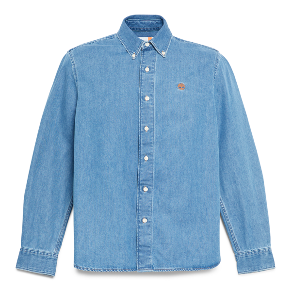 Timberland Ανδρικό Μακρυμάνικο Πουκάμισο Denim Shirt TB0A44UZ-A2V Μπλε - Image 4