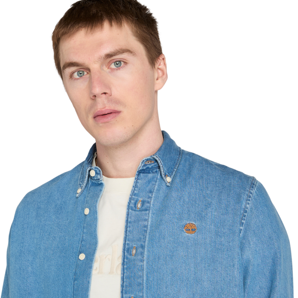 Timberland Ανδρικό Μακρυμάνικο Πουκάμισο Denim Shirt TB0A44UZ-A2V Μπλε