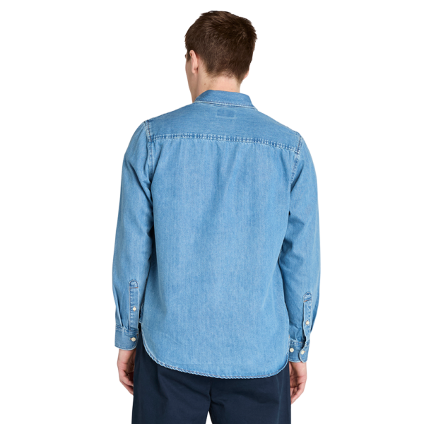 Timberland Ανδρικό Μακρυμάνικο Πουκάμισο Denim Shirt TB0A44UZ-A2V Μπλε - Image 3