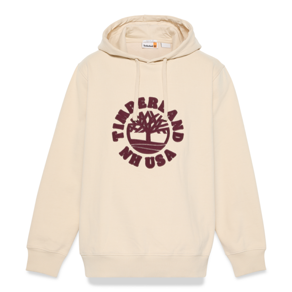 Timberland Ανδρικό Φούτερ Με Κουκούλα Holiday Graphic Hoodie TB0A5MBT-EFL Angora - Image 4