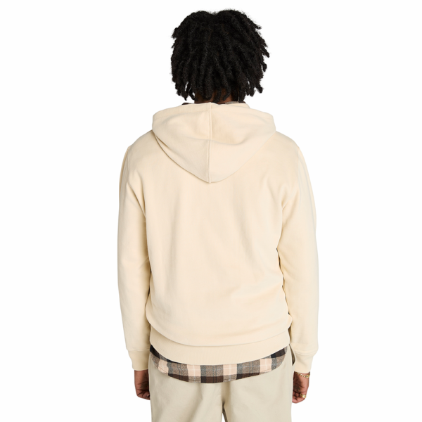 Timberland Ανδρικό Φούτερ Με Κουκούλα Holiday Graphic Hoodie TB0A5MBT-EFL Angora - Image 3