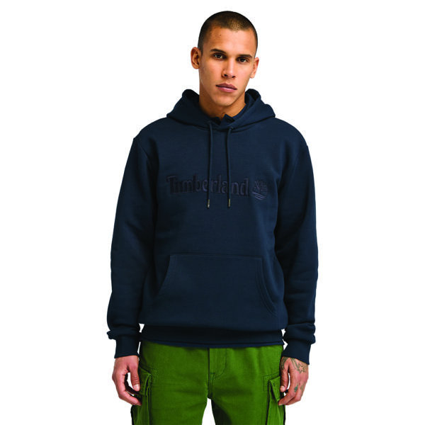 Timberland Ανδρικό Φούτερ Με Κουκούλα Embroidery Tonal Hoodie TB0A6VFJ-433 Dark Sapphire (Assorted)
