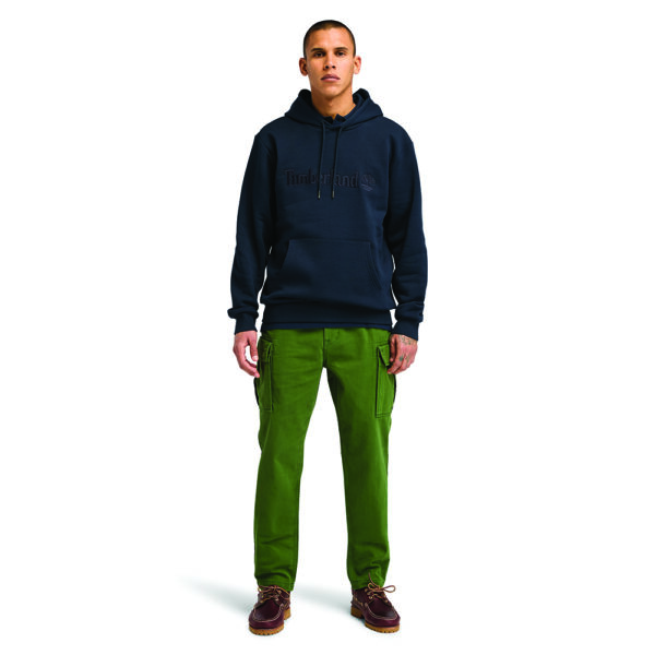 Timberland Ανδρικό Φούτερ Με Κουκούλα Embroidery Tonal Hoodie TB0A6VFJ-433 Dark Sapphire (Assorted) - Image 2