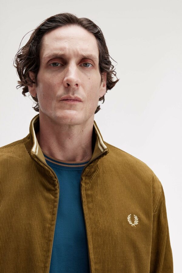 Fred Perry Ανδρικό Μπουφάν Cord Brentham Jacket J8546-P96 Shaded Stone - Image 3