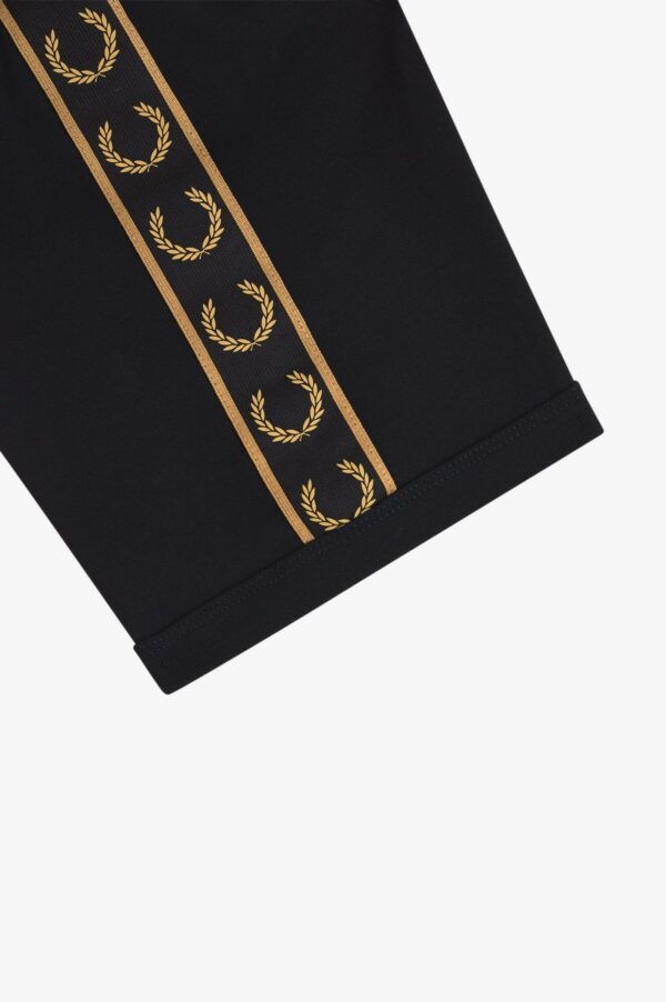 Fred Perry Ανδρική Κοντομάνικη Μπλούζα Contrast Tape Ringer T-Shirt M4613-S77 Black/Shaded Stone - Image 7