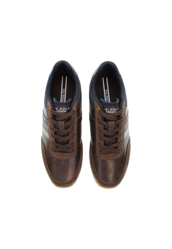 U.S Polo Assn Ανδρικά Sneakers XIRIO011 BRW Καφέ - Image 4