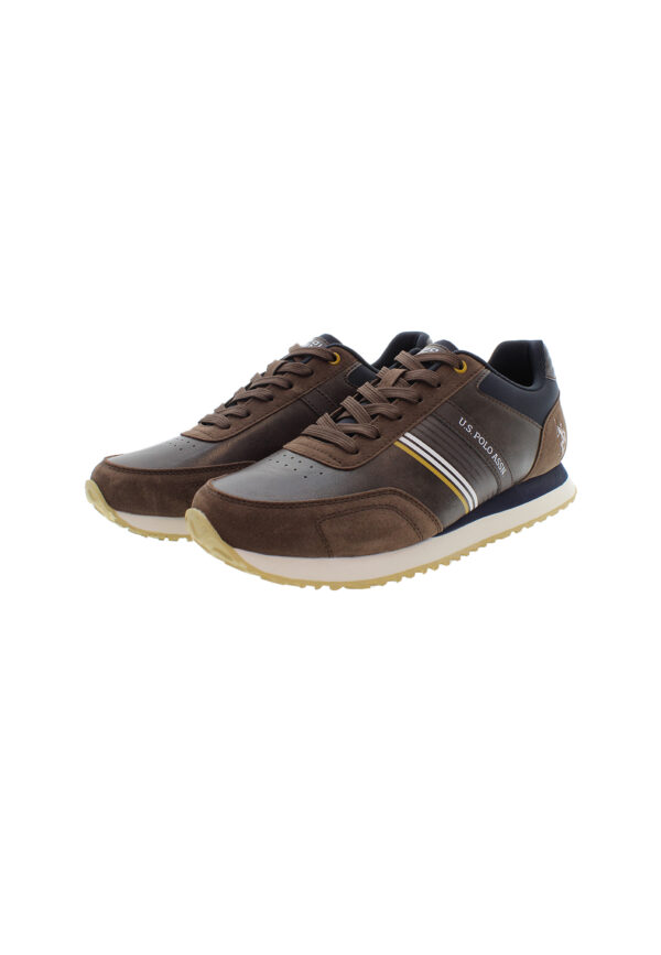 U.S Polo Assn Ανδρικά Sneakers XIRIO011 BRW Καφέ - Image 3