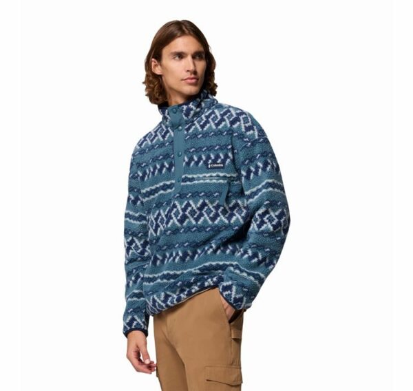 Columbia Ανδρική Μπλούζα Helvetia™ II Printed Half Snap Fleece 2098461-429 AM4498-429 Everblue KnitKnot - Image 3