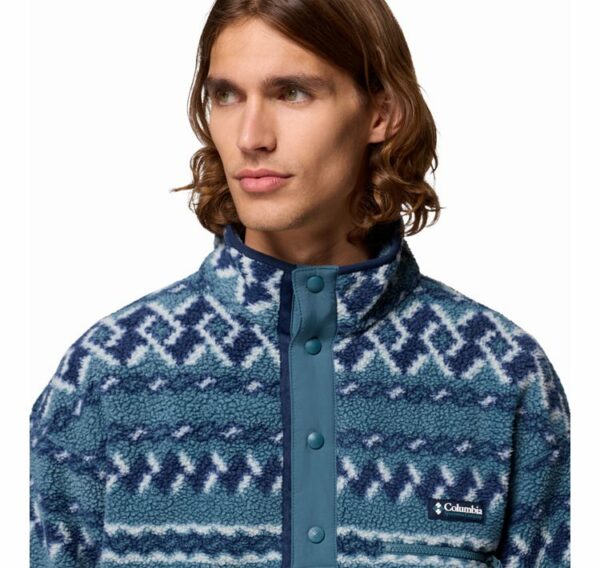 Columbia Ανδρική Μπλούζα Helvetia™ II Printed Half Snap Fleece 2098461-429 AM4498-429 Everblue KnitKnot - Image 4