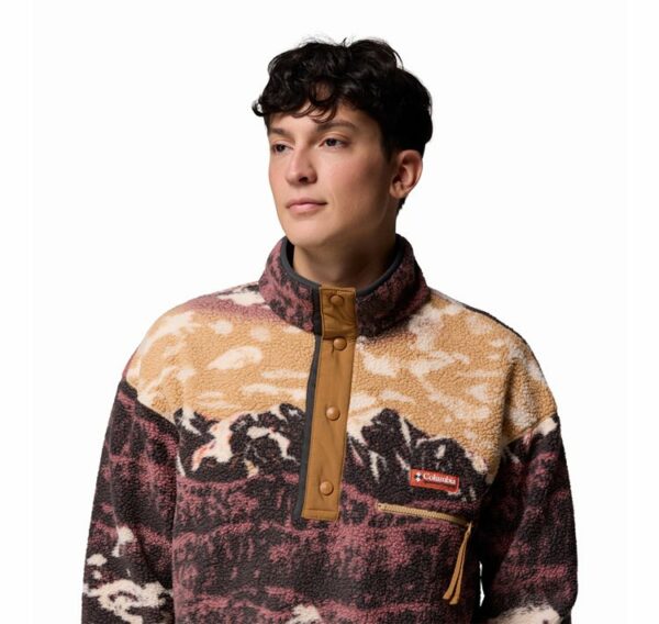Columbia Ανδρική Μπλούζα Helvetia™ II Printed Half Snap Fleece 2098461-225 AM4498-225 Camel Brown Sisters - Image 3