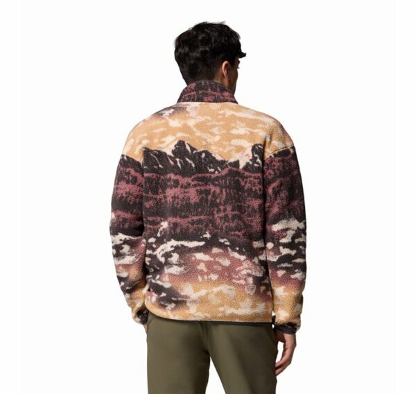 Columbia Ανδρική Μπλούζα Helvetia™ II Printed Half Snap Fleece 2098461-225 AM4498-225 Camel Brown Sisters - Image 5