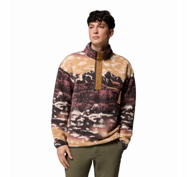 Columbia Ανδρική Μπλούζα Helvetia™ II Printed Half Snap Fleece 2098461-225 AM4498-225 Camel Brown Sisters