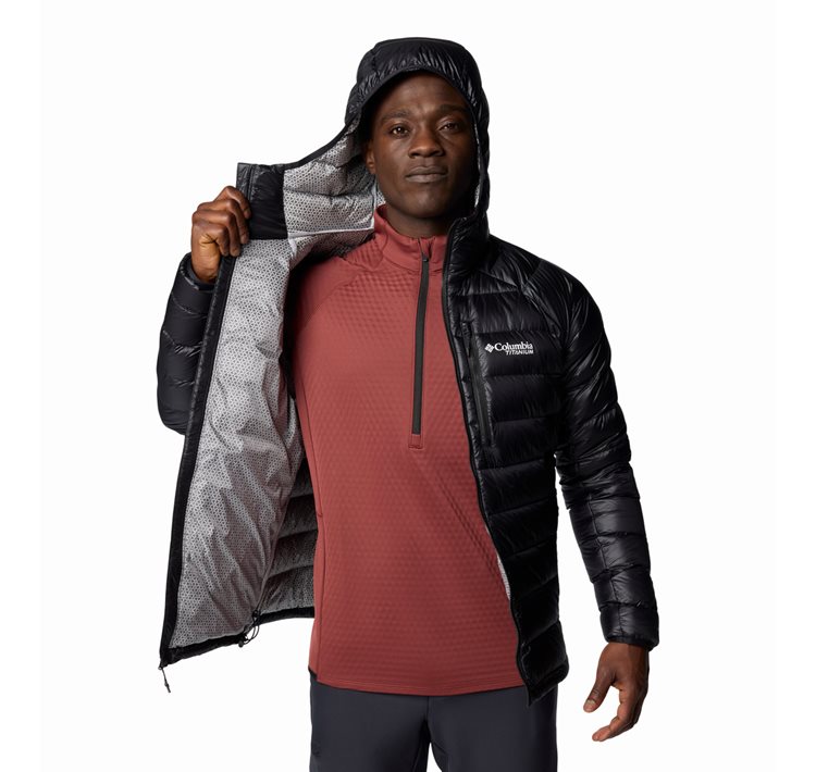 Columbia Ανδρικό Μπουφάν Arctic Crest™ Down Hooded Jacket 2088774-010 WX8937-010 Black - Image 2