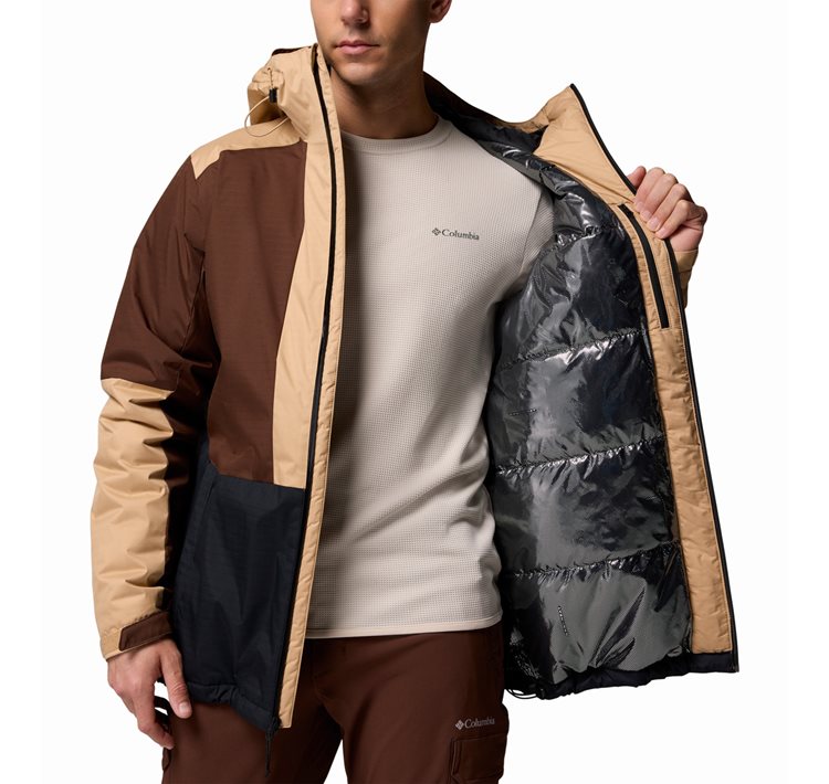 Columbia Ανδρικό Μπουφάν Point Park™ II Insulated Jacket 2089474-011 WX1630-011 Black/ Tobacco/ Canoe - Image 2