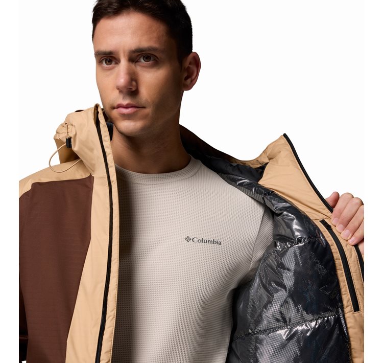 Columbia Ανδρικό Μπουφάν Point Park™ II Insulated Jacket 2089474-011 WX1630-011 Black/ Tobacco/ Canoe - Image 6