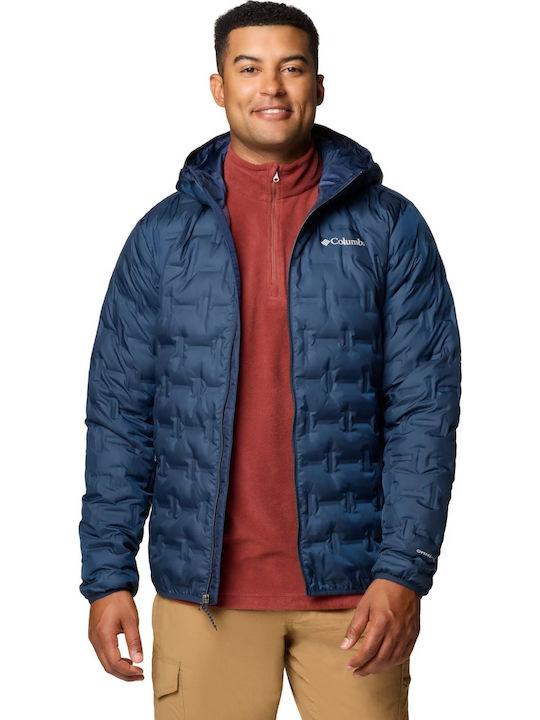 Columbia Ανδρικό Μπουφάν Delta Ridge™ II Down Hooded Jacket 2086222-464 WX6610-464 Μπλε
