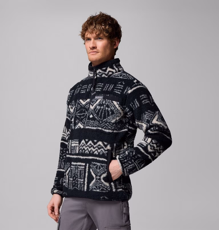 Columbia Ανδρική Μπλούζα Rugged Ridge™ High Pile Half Zip 2135471-010 AM3598-010 Black Deschutes Days - Image 4