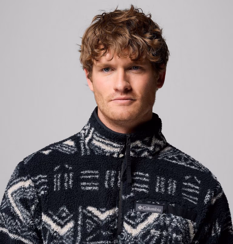 Columbia Ανδρική Μπλούζα Rugged Ridge™ High Pile Half Zip 2135471-010 AM3598-010 Black Deschutes Days - Image 5