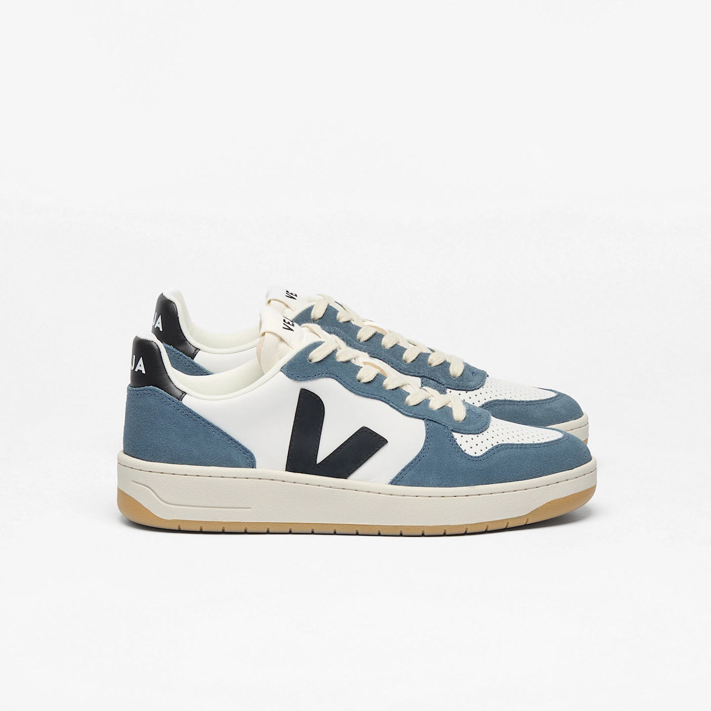 Veja Ανδρικά Παπούτσια V-10 Leather White Black California VI0220863B