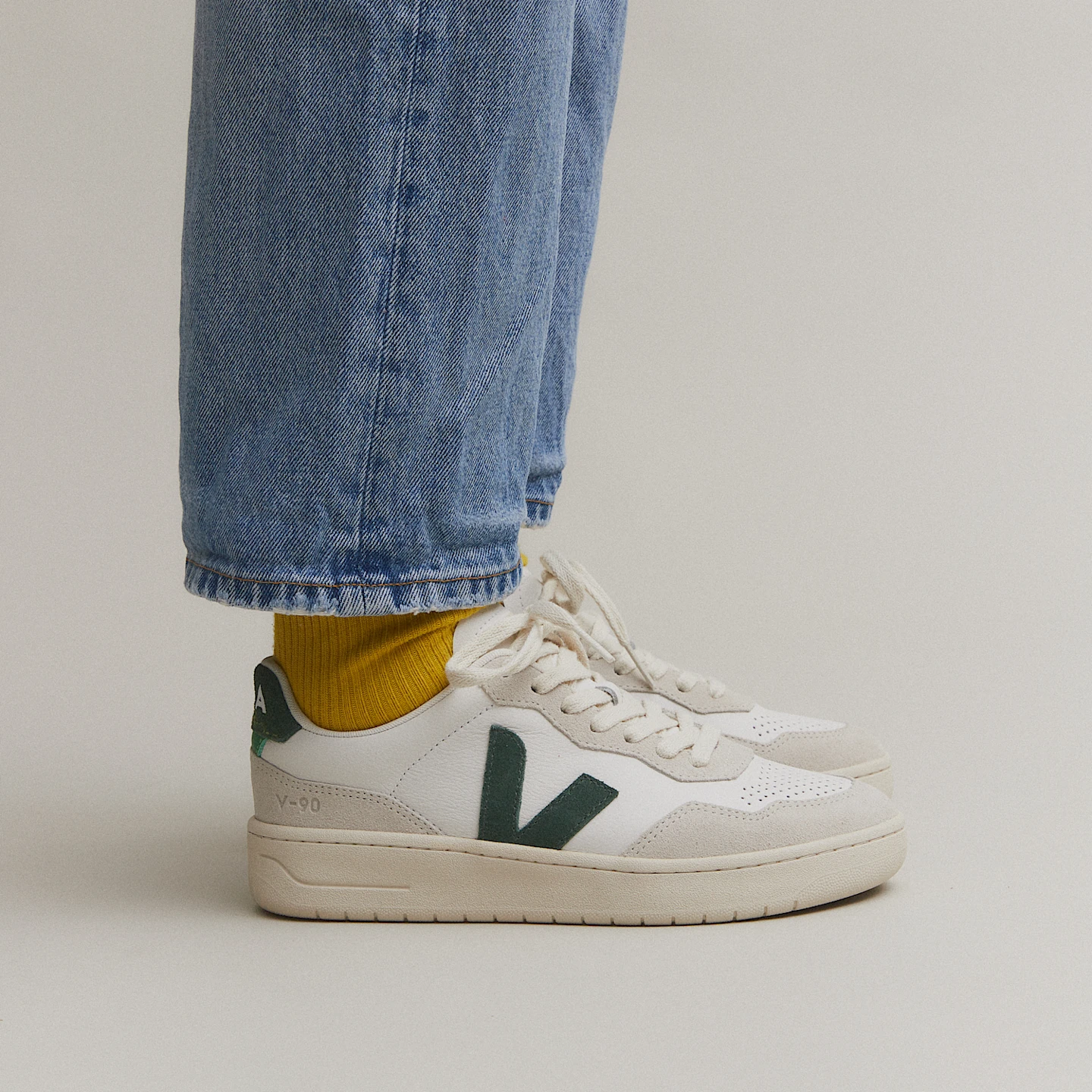 Veja Ανδρικά Παπούτσια V-90 Leather White Cyprus VD2003384B410 - Image 4