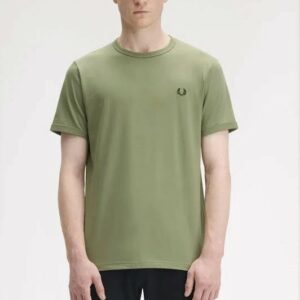 Fred Perry Ανδρική Κοντομάνικη Μπλούζα Ringer T-shirt M3519-X88 Olive Mint