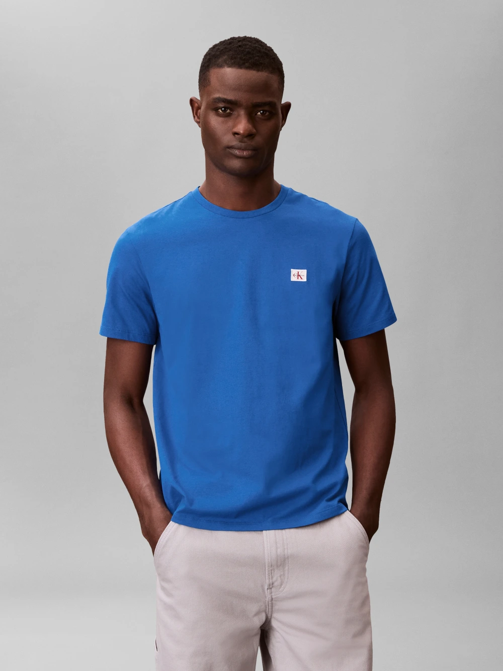 Calvin Klein Ανδρικό Κοντομάνικο T-shirt LV04RC272G-2ZU Classic Blue