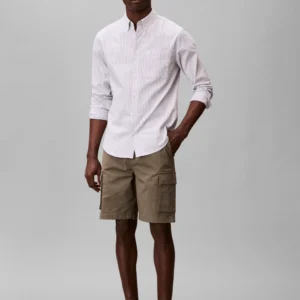 Calvin Klein Ανδρική Βερμούδα LV04RB618G-LDY Dusty Olive