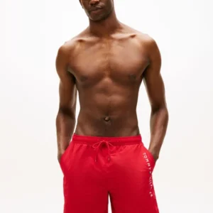 Tommy Jeans Ανδρικό Μαγιό  Medium Drawstring Zip Pocket UM0UM03748-XLD  Medium Red