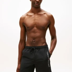 Tommy Jeans Ανδρικό Μαγιό Medium Drawstring Zip Pocket UM0UM03748-BDS Black