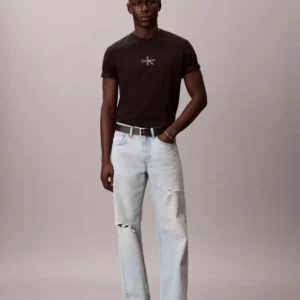 Calvin Klein Ανδρικό Κοντομάνικο T-shirt Με Μονόγραμμα LV04RB866G-UB1 Black