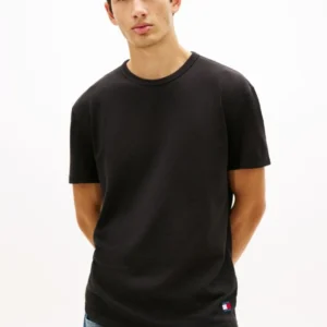 Tommy Jeans Ανδρικό Κοντομάνικο T-shirt Tjm Reg Waffles Ss Tee DM0DM22529-BDS Black