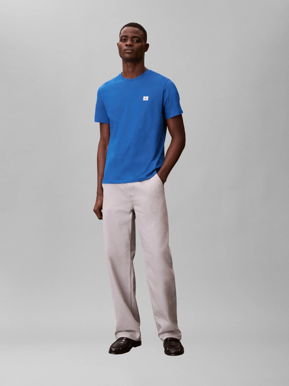 Calvin Klein Ανδρικό Κοντομάνικο T-shirt LV04RC272G-2ZU Classic Blue - Image 3