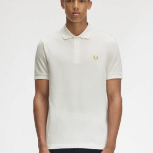 Fred Perry Ανδρικό Κοντομάνικο Polo M6000-Y53 Snow White Honeycomb