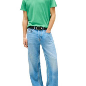 Tommy Jeans Ανδρικό Κοντομάνικο T-shirt Tjm Slim Linear Chest Tee Ext DM0DM21780-0H7 Bahama Green