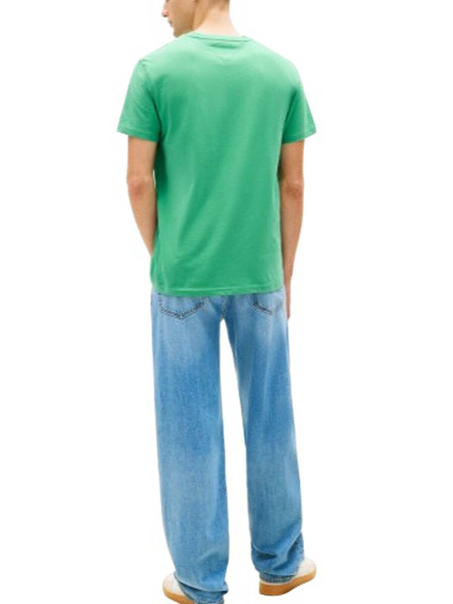 Tommy Jeans Ανδρικό Κοντομάνικο T-shirt Tjm Slim Linear Chest Tee Ext DM0DM21780-0H7 Bahama Green - Image 2