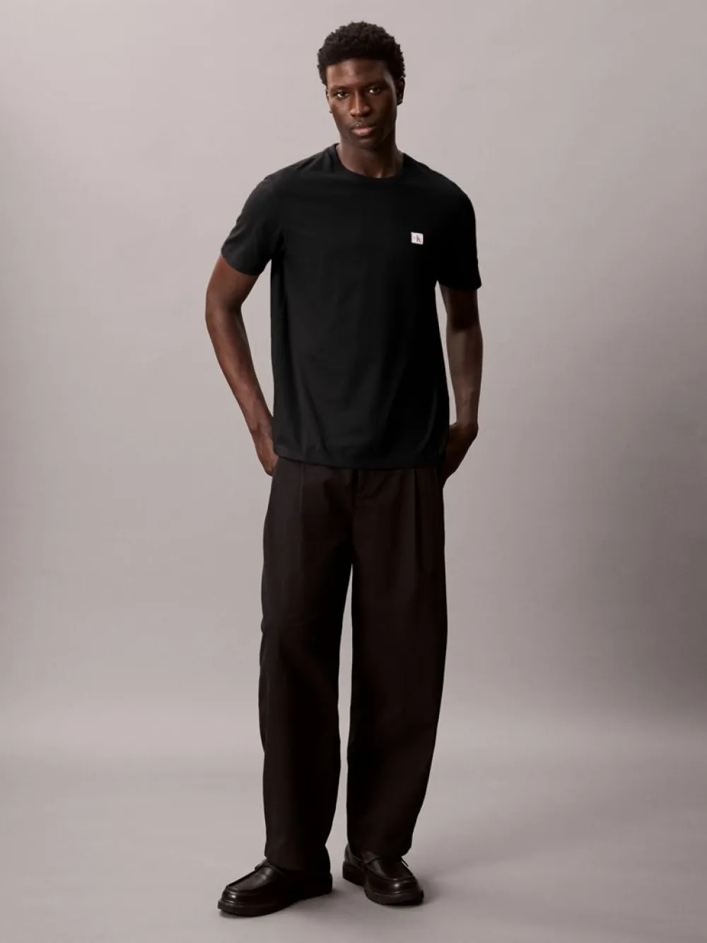 Calvin Klein Σετ 2 Βαμβακερά T-Shirts Με Λογότυπο Black/Bright White LV04RD248-3GE - Image 3