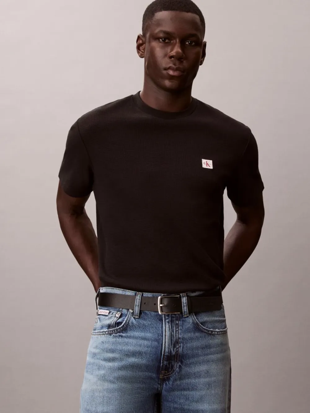 Calvin Klein Ανδρικό Κοντομάνικο T-shirt LV04RD008G-UB1 Black - Image 4